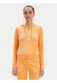 Juicy Couture Bluza Robertson JCAP176 Pomarańczowy Slim Fit. Kolor: pomarańczowy. Materiał: syntetyk #1