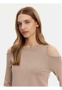 only - ONLY Sweter Gila 15339512 Beżowy Regular Fit. Kolor: beżowy. Materiał: syntetyk #5
