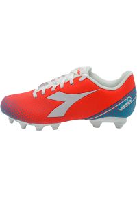 Buty do piłki nożnej Diadora Pichichi 6 MG14, Mężczyźni. Kolor: czerwony. Materiał: skóra ekologiczna, materiał. Sport: piłka nożna