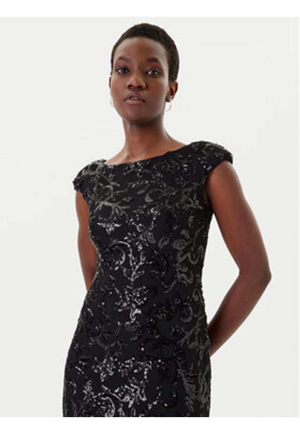 Rinascimento Sukienka wieczorowa CFC0125132003 Czarny Slim Fit. Kolor: czarny. Materiał: syntetyk. Styl: wizytowy