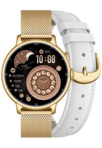 Smartwatch Gravity SMARTWATCH Damski Gravity GT33-2 GD/GD/WH. Rodzaj zegarka: smartwatch #1