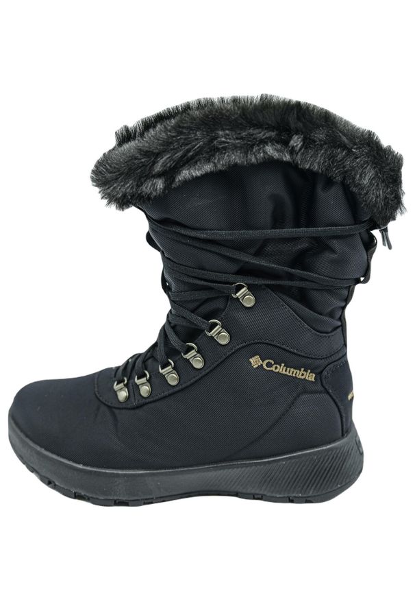 columbia - Buty Columbia Slopeside Village Omni Heat Hi, Kobiety. Kolor: czarny. Materiał: materiał