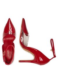 DeeZee Szpilki PX096 02 Czerwony. Kolor: czerwony. Materiał: skóra. Obcas: na szpilce #7