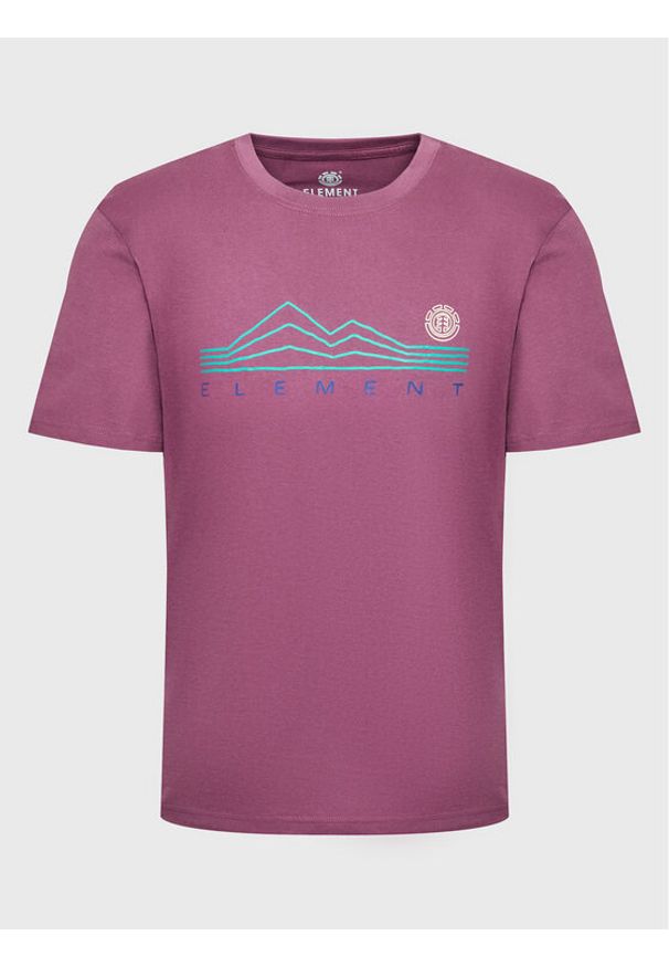 Element T-Shirt Ridgeline F1SSK8 Fioletowy Regular Fit. Kolor: fioletowy. Materiał: bawełna