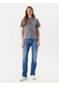 Calvin Klein Jeans T-Shirt Hero Classic LV047B865G Szary Regular Fit. Kolor: szary. Materiał: bawełna #5