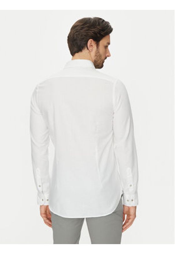 Michael Kors Koszula MK0DS01556 Biały Slim Fit. Kolor: biały. Materiał: bawełna