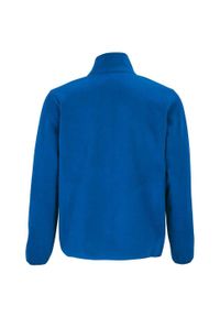 SOL'S - Męska Bluza Polarowa Factor Zapinana Na Zamek Błyskawiczny. Kolor: niebieski. Materiał: polar. Sezon: zima