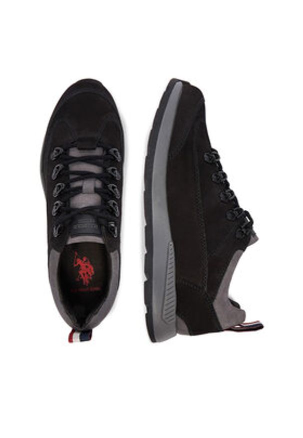 U.S. Polo Assn. Sneakersy EO-VENTUR002M/EL1 Czarny. Kolor: czarny. Materiał: zamsz, skóra