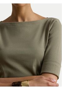 Lauren Ralph Lauren - LAUREN RALPH LAUREN T-Shirt Judy 200654963204 Zielony Regular Fit. Kolor: zielony. Materiał: bawełna #8