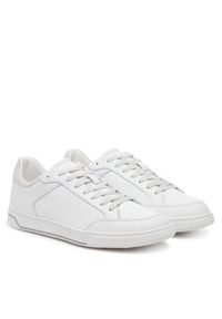 Calvin Klein Sneakersy Low Top Lace Up Lth Mono HM0HM01756 Biały. Kolor: biały. Materiał: skóra #6