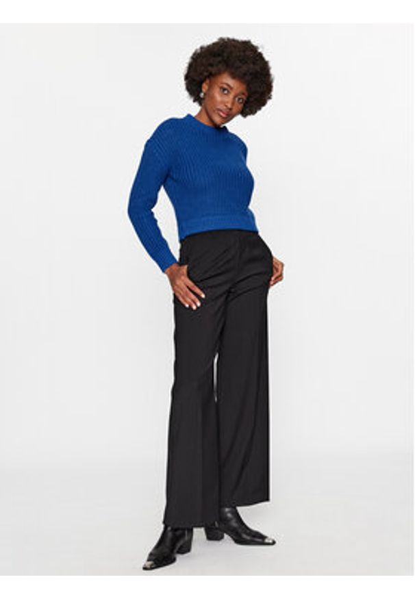 Vero Moda Sweter 10291736 Niebieski Regular Fit. Kolor: niebieski. Materiał: bawełna
