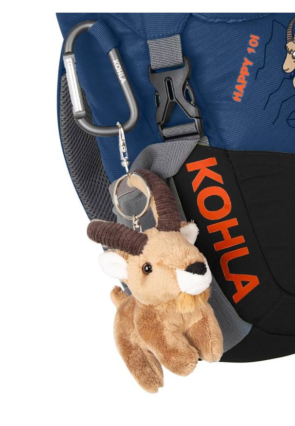KOHLA - Plecak dla dziecka Kohla Happy 10L - navy peony/caviar/red orange. Kolor: niebieski