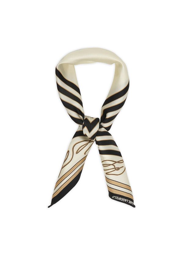 Karl Lagerfeld - Apaszka KARL LAGERFELD. Kolor: beżowy