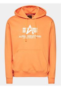 Alpha Industries Bluza Basic 178312 Pomarańczowy Regular Fit. Kolor: pomarańczowy. Materiał: bawełna #1