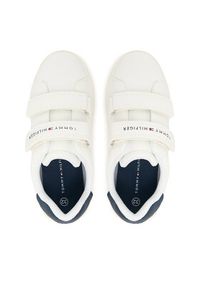 TOMMY HILFIGER - Tommy Hilfiger Sneakersy Low Cut Velcro T1X9-34338-1355 S Biały. Kolor: biały. Materiał: skóra #7