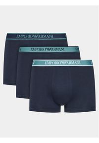 Komplet 3 par bokserek Emporio Armani Underwear. Kolor: niebieski