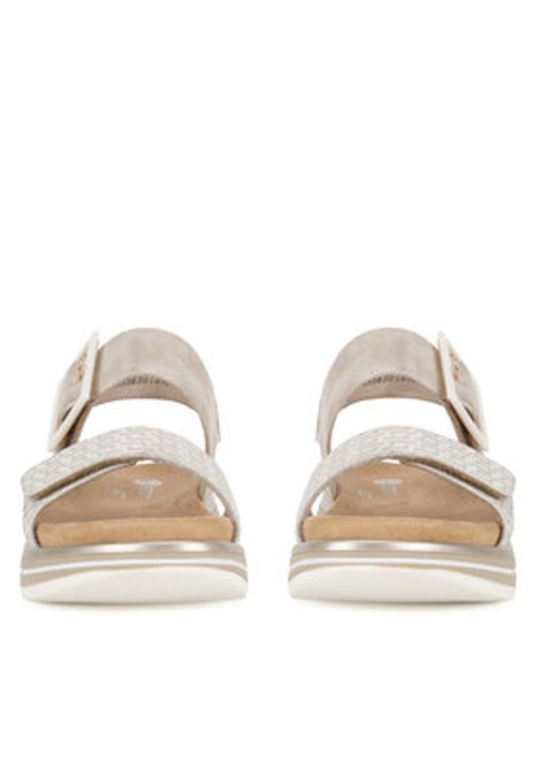 Remonte Sandały D1J53-90 Złoty. Kolor: złoty. Materiał: syntetyk, skóra