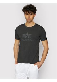 Alpha Industries T-Shirt Basic T Oildye 116515 Czarny Regular Fit. Kolor: czarny. Materiał: bawełna #1