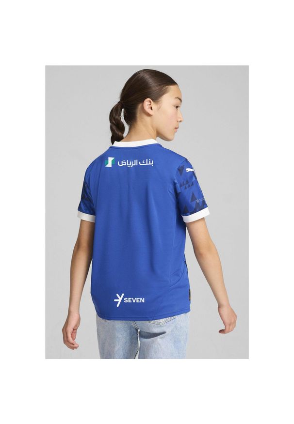 Puma - Al Hilal Saudi F.C. Młodzieżowa koszulka domowa Stade Rennais F.C. 24/25 PUMA. Kolor: biały, wielokolorowy, niebieski. Wzór: aplikacja