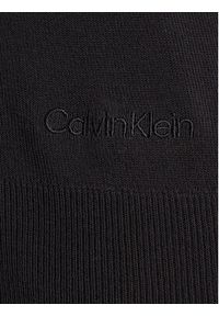 Calvin Klein Sweter LV044A307G Czarny Regular Fit. Kolor: czarny. Materiał: wiskoza #3