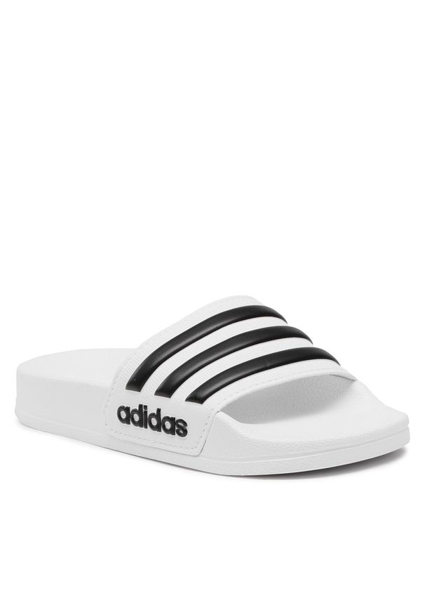 Adidas - Klapki adidas Adilette Shower Slides HP7606 Biały. Kolor: biały. Materiał: syntetyk