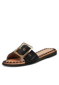 DeeZee Klapki 760-4 Czarny. Kolor: czarny. Materiał: skóra #6