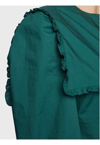Custommade Sukienka codzienna Lora 999369446 Zielony Regular Fit. Okazja: na co dzień. Kolor: zielony. Materiał: bawełna. Typ sukienki: proste. Styl: casual #2