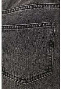 Noisy may - Noisy May Szorty jeansowe damskie kolor szary gładkie medium waist. Okazja: na co dzień. Kolor: szary. Materiał: jeans. Wzór: gładki. Styl: casual