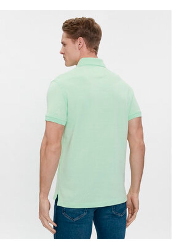 TOMMY HILFIGER - Tommy Hilfiger Polo 1985 MW0MW17771 Zielony Slim Fit. Typ kołnierza: polo. Kolor: zielony. Materiał: bawełna