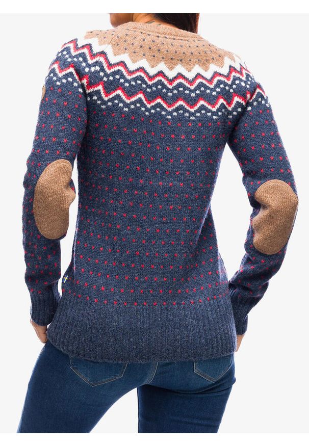 Fjällräven - Sweter damski Fjallraven Ovik Knit Sweater. Kolor: niebieski