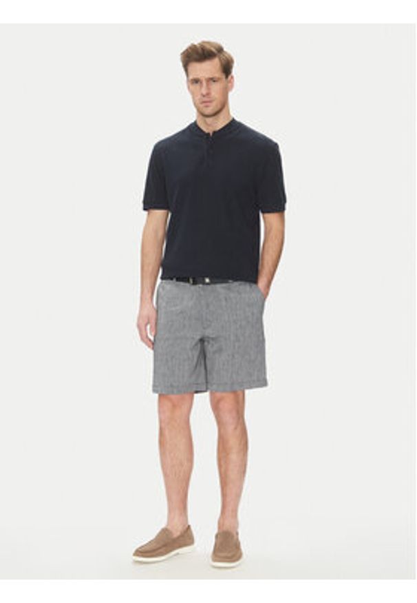 BOSS Polo H-Pratt 120 50536794 Granatowy Regular Fit. Typ kołnierza: polo. Kolor: niebieski. Materiał: bawełna