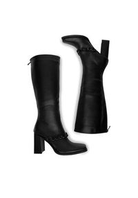 DeeZee Kozaki 7366 3-BLACK PU Czarny. Kolor: czarny. Materiał: materiał #7