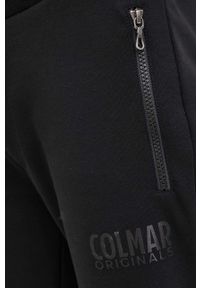 Colmar spodnie męskie kolor czarny gładkie. Kolor: czarny. Materiał: dzianina. Wzór: gładki #2