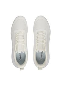 Calvin Klein Sneakersy Eva Runner Lace Up Mat Mix YM0YM01442 Biały. Kolor: biały. Materiał: materiał #2