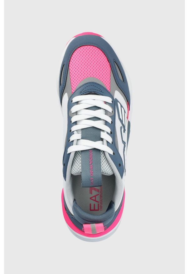 EA7 Emporio Armani buty. Nosek buta: okrągły. Zapięcie: sznurówki. Materiał: guma