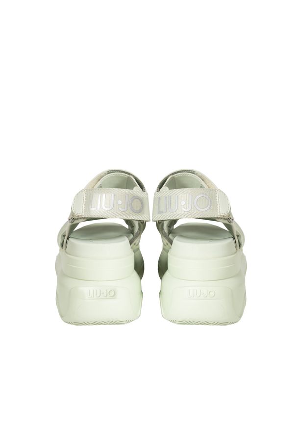 Liu Jo - Liu-Jo Sandały "June 01" | BA3045 EX014 | Kobieta | Miętowy. Zapięcie: rzepy. Kolor: miętowy