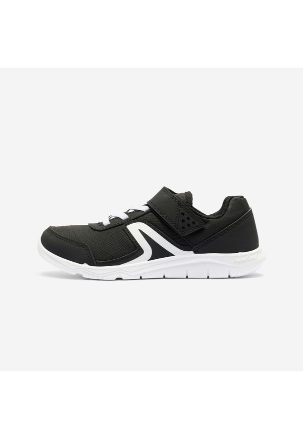 Decathlon - Buty sportowe dla dzieci Newfeel PW 100. Zapięcie: rzepy. Kolor: biały, wielokolorowy, czarny. Materiał: kauczuk. Szerokość cholewki: normalna