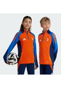 Adidas - Bluza Juventus Tiro 24 Competition Training Kids. Kolor: pomarańczowy. Materiał: dresówka, materiał. Sport: piłka nożna