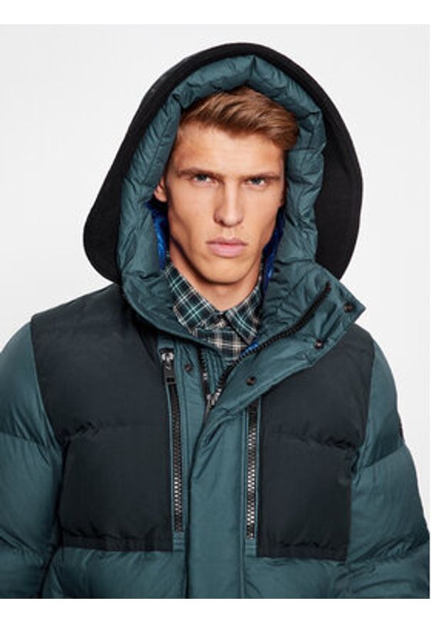 Woolrich Kurtka puchowa Expedition CFWOOU0780MRUT3516 Granatowy Regular Fit. Kolor: niebieski. Materiał: syntetyk