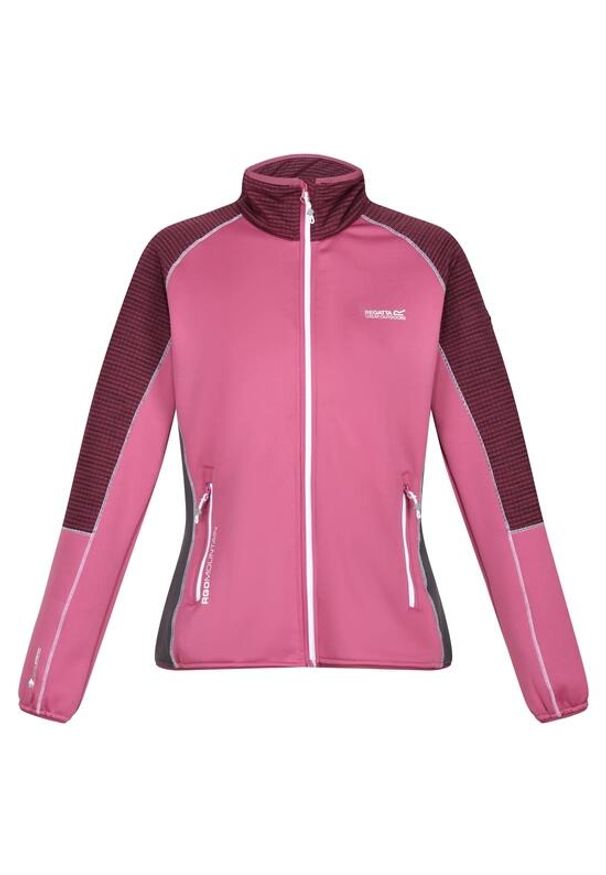 Polar turystyczny damski Yare VI Regatta z suwakiem. Kolor: fioletowy, wielokolorowy, różowy. Materiał: polar. Sport: turystyka piesza