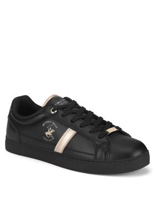 Beverly Hills Polo Club Sneakersy BHPC053W Czarny. Kolor: czarny. Materiał: skóra