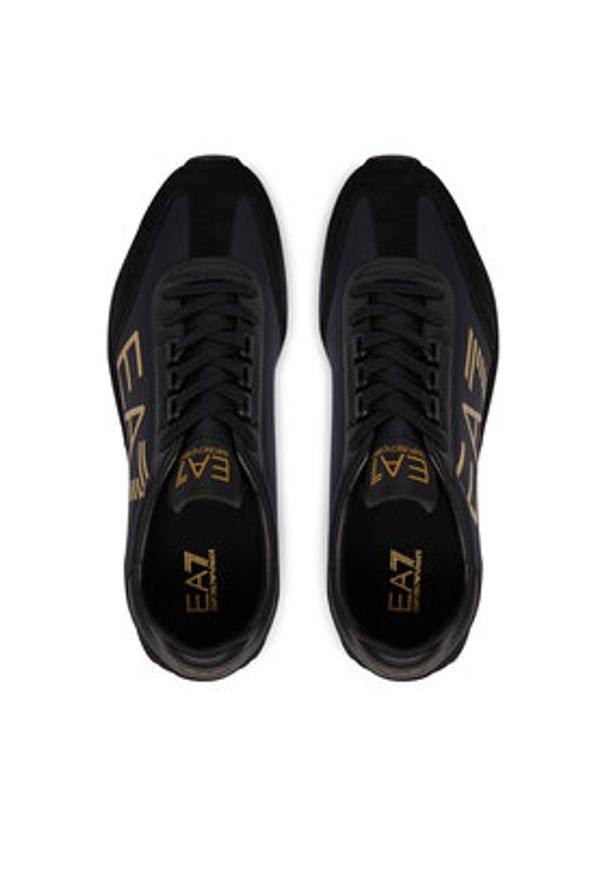 EA7 Emporio Armani Sneakersy 7X000541 AF18609 MZ177 Czarny. Kolor: czarny. Materiał: skóra