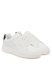 Calvin Klein Sneakersy Chunky Cupsole Laceup Lth YM0YM01344 Biały. Kolor: biały. Materiał: skóra #4