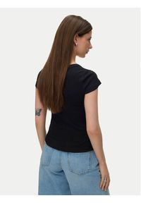 Vero Moda T-Shirt Chloe 10344953 Czarny Slim Fit. Kolor: czarny. Materiał: bawełna #5