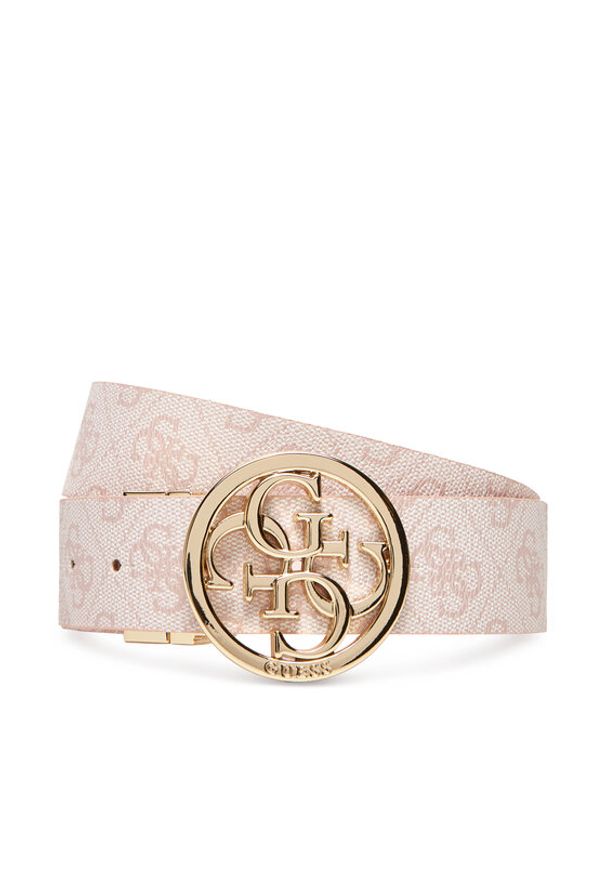 Guess Pasek Damski BW9166 P4235 Różowy. Kolor: różowy. Materiał: skóra
