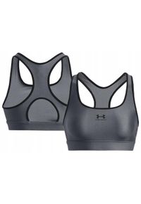 Stanik sportowy damski Under Armour Authentics Mid Padless. Kolor: szary. Sport: fitness