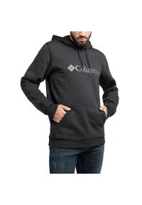 columbia - Bluza Columbia Csc Basic Logo II Hoodie 1681664017 - czarna. Typ kołnierza: kaptur. Kolor: czarny. Materiał: poliester, bawełna. Wzór: haft, napisy, aplikacja. Styl: klasyczny