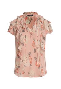 Lauren Ralph Lauren - LAUREN RALPH LAUREN Bluzka 200963698001 Różowy Relaxed Fit. Kolor: różowy. Materiał: syntetyk #3