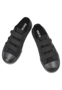 Big-Star - Trampki dziecięce Big Star, cholewka z materiału tekstylnego zapięcie na rzepy zaokrąglony wzmocniony nosek, czarne, TT374172. Okazja: na co dzień, na uczelnię, na spacer. Zapięcie: rzepy. Kolor: czarny. Materiał: materiał. Szerokość cholewki: normalna. Styl: casual, klasyczny, sportowy #3