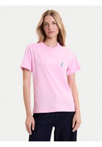 Adidas - adidas T-Shirt House of Tiro Graphic JV8524 Różowy Regular Fit. Kolor: różowy. Materiał: bawełna